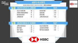 Holmer Green CC Seniors v Holmer Green CC Juniors [upl. by Baker]