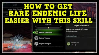 MHW Iceborne How to Get Rare Endemic Life Fast amp Easy ZooMaster Skill [upl. by Huxley595]