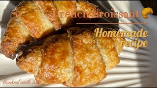 How to make French Croissant I Receta për Kruvasana Francez 🥐 foodsloverrecipes croissant [upl. by Doi]