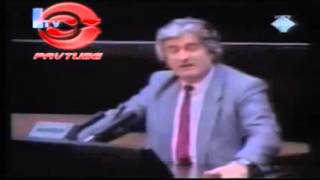 Radovan Karadzic  Najjaci antiratni govor ikada [upl. by Cohby]