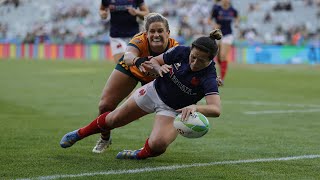 France 7 féminin  Les essais de Cape Town [upl. by Esiocnarf421]