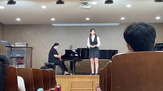 stizzoso mio stizzoso Pergolesi 부산예고 2학년2학기 향음 SopAnnarita [upl. by Sabir]