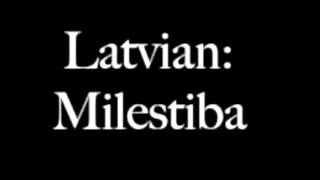 how to say love in Latvian [upl. by Esinaej545]