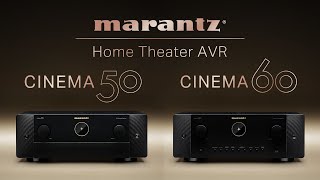 JUST RELEASED Marantz CINEMA 50 amp CINEMA 60 Home Theater Receivers  Overview amp Comparison [upl. by Lednahc]