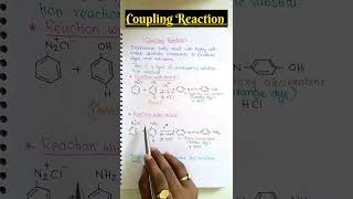 💥 Coupling Reaction 🔥🔥🔥shorts neet iitjee jeemains boards [upl. by Nylodnewg]