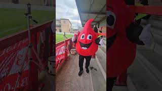 Who else is doing it like Droylsden FC Introducing our very own mascot quotMr Bloodzyquot 🩸🩸🩸 [upl. by Rolan]