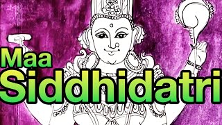 How to Draw Maa Siddhidatri with Pen drawing festival art india dasara navaratri celebration [upl. by Oine164]