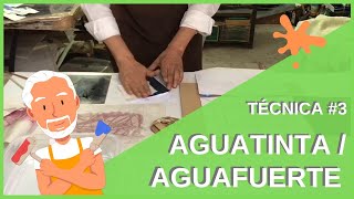 AGUAFUERTE  AGUATINTA l TALLER DE GRABADO EN CASA [upl. by Meer101]