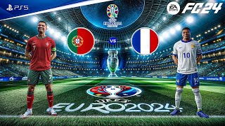 FC 24 France vs Portugal  UEFA EURO 2024 Final  PS5™ 4K60 Playstation 5  Gameplay [upl. by Jerrilyn]