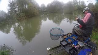 Pete Joiners Winter method feeder set up peg 18 Evegate 61124 [upl. by Yecac]