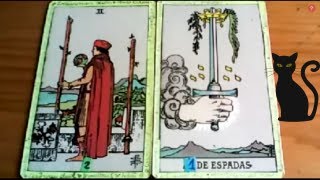 Combinaciones tarot con EL OCHO DE BASTOS  ARCANOS MENORES DE ESPADAS Por TARA [upl. by Wes]