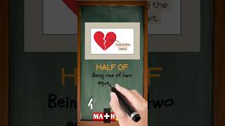 Definition of Half Of  MATHalino123  Meaning and Example MathDictionary MathWords [upl. by Delorenzo857]