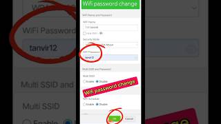 Wifi password change  How to wifi password change wifi password [upl. by Dorita]