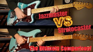 Jazzmaster VS Stratocaster  Which is better  Tone and Design Comparison [upl. by Fonzie]