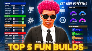 TOP 5 Most FUN Builds on NBA 2K22 Best RARE and OVERPOWERED Builds on NBA 2K22 [upl. by Yhprum718]