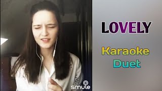 Lovely  Billie Eilish ft Khalid Karaoke Duet Smule [upl. by Snowber343]