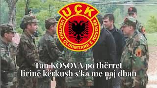 quotLufton Drenicaquot  Albanian War Song  With lyrics [upl. by Akirderf]