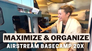 Airstream Basecamp 20X  Organization and Storage [upl. by Arbe]