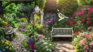 Oiseaux du jardinet qui chantent relaxing birdsounds garden nature calm [upl. by Ecnarepmet680]