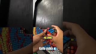 HIS RUBIX CUBE ART FALLS😱rubikcube shorts viralvideos ytshorts [upl. by Leroi711]