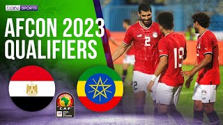 Egypt vs Ethiopia  AFCON 2023 QUALIFIERS HIGHLIGHTS  09082023  beIN SPORTS USA [upl. by Suoilenroc371]