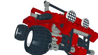 Lego 8032 Off road vehicle by element animations [upl. by Nelyag]