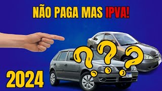 5 Carros que Não Pagam mais IPVA em 2024 [upl. by Hettie575]