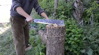 Test de coupe machette forgée [upl. by Migeon]