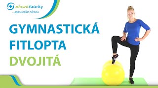 Gymnastická dvojitá fit lopta quotpiškótaquot Physio Roll 55cm [upl. by Elsey]