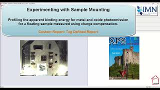 Profiling Apparent Binding Energy using Tag Defined Reports in CasaXPS [upl. by Aivlys]