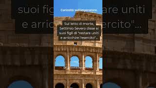 Settimio Severo history historyfacts shortsvideo shorts storia [upl. by Indira]