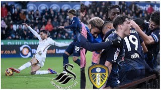 INSANE ENDING TO A 7 GOAL THRILLER Swansea City 34 Leeds United [upl. by Orimar]