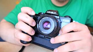 📷Analog Camera Review Minolta X300s Plastikbomber Top Einsteiger Filmkamera [upl. by Minica949]