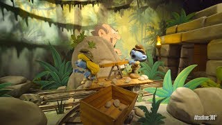 4K The Smurfs Dark Ride  Smurfs Studio Tour ride  Motiongate [upl. by Flip962]