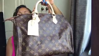 Louis Vuitton Speedy 35 Review  Featuring the LV Toiletry Pouch 26 [upl. by Ludewig689]