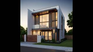 Double story house front elevation design [upl. by Notsgnal]