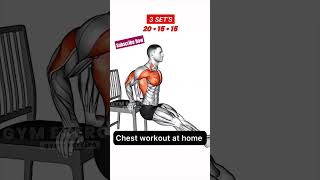 Chest Workout at home abs thenx [upl. by Aeet]