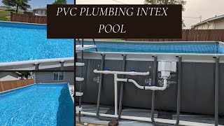 Swimming Pool Plumbing  adding PVC to filter system [upl. by Dearborn775]