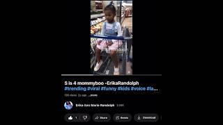 S is 4 mommyboo ErikaRandolph shorts viral funny kids voice cute trending erikarandolph [upl. by Decamp]