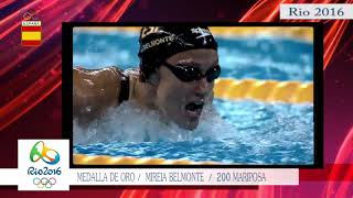 Medalla de oro de Mireia Belmonte en Río 2016 [upl. by Proulx]