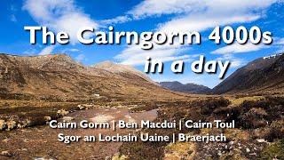 The Cairngorms 4000s round  37km 5 Munros amp 2413m of ascent in less than 12 hours [upl. by Philippe]