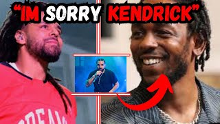 J Cole Apologizes to Kendrick Lamar  J Coles Response To Kendrick Lamar jcole kendricklamar [upl. by Tanitansy803]