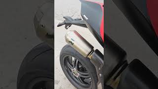 Panigale v4sp2  Akrapovic full System exhaust akrapovic ducati [upl. by Nemraciram]