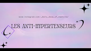 Antihypertenseurs  Comprendre leur rôle dans le traitement de l’hypertension 💊 [upl. by Lucier405]