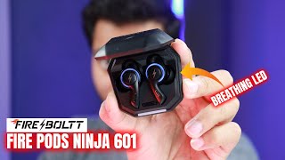 FireBoltt Fire Pods Ninja 601 with Game Mode amp 24H Battery  Gaming TWS Earbuds Under 1000 [upl. by Monjan]