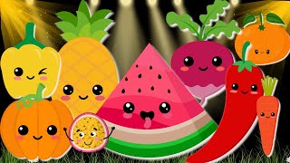 Baby Sensory Video by Hey Bear Sensory Dancing Fruit  Stimulating Veggies Dance Party for Babies [upl. by Ratcliff]