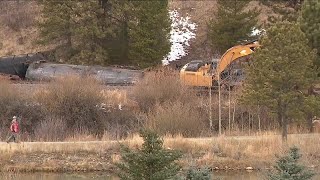 No injuries reported after BNSF train derails in Gilpin County [upl. by Ailet]