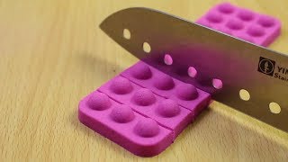 Very Satisfying Kinetic Sand Crunchy Sound ASMR 1 hour cutting sand Compilation [upl. by Eneg]