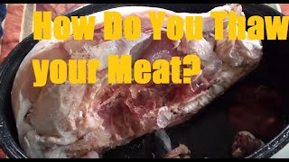 How to Properly Thaw Meat  IN Water IN the Fridge Method [upl. by Ailet]