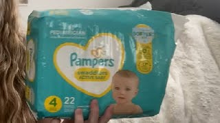 Pampers Swaddlers Diapers Ultra Soft Disposable Baby Diapers Review [upl. by Yntrok]